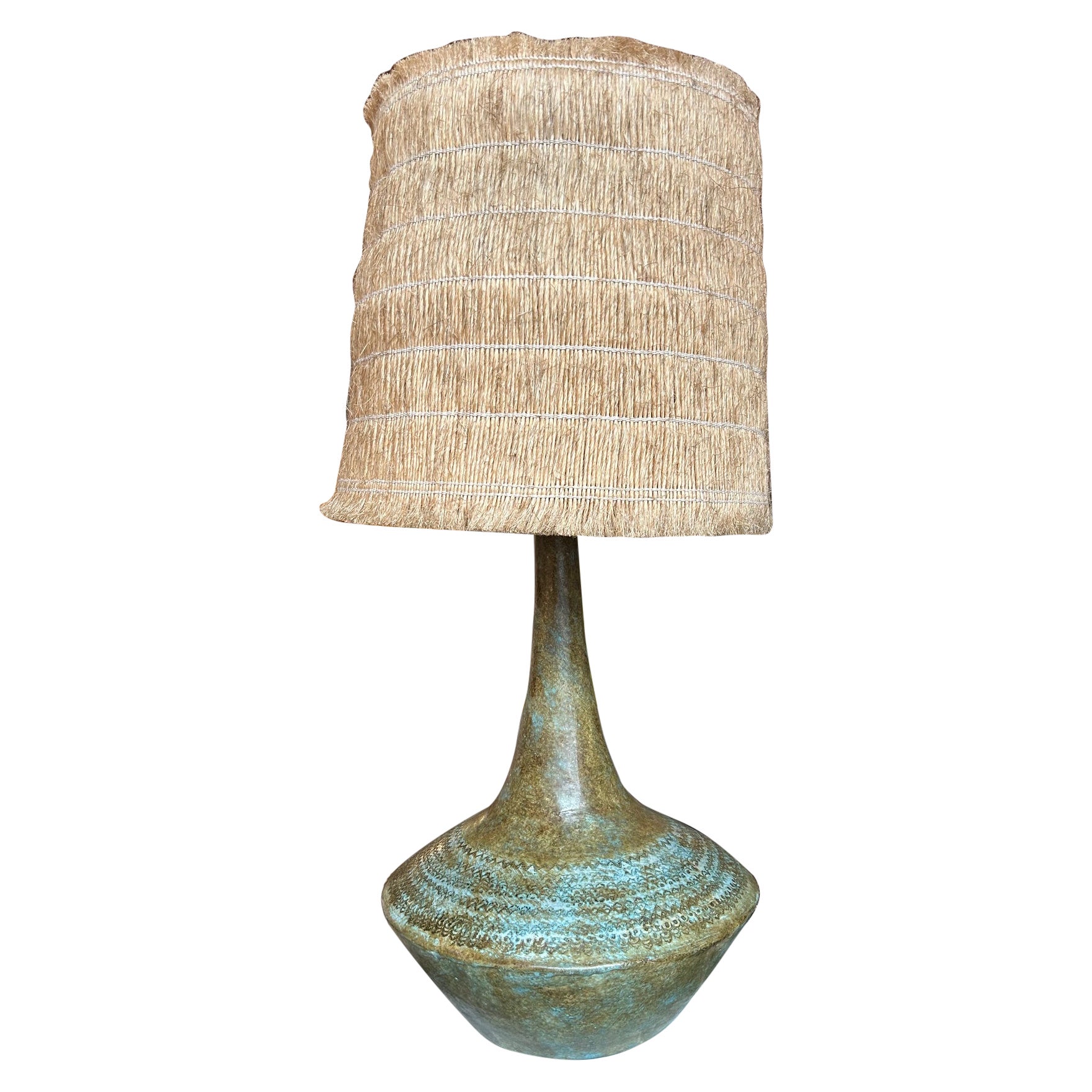 Ceramic lamp by Les 2 Potiers, France, 1960s
