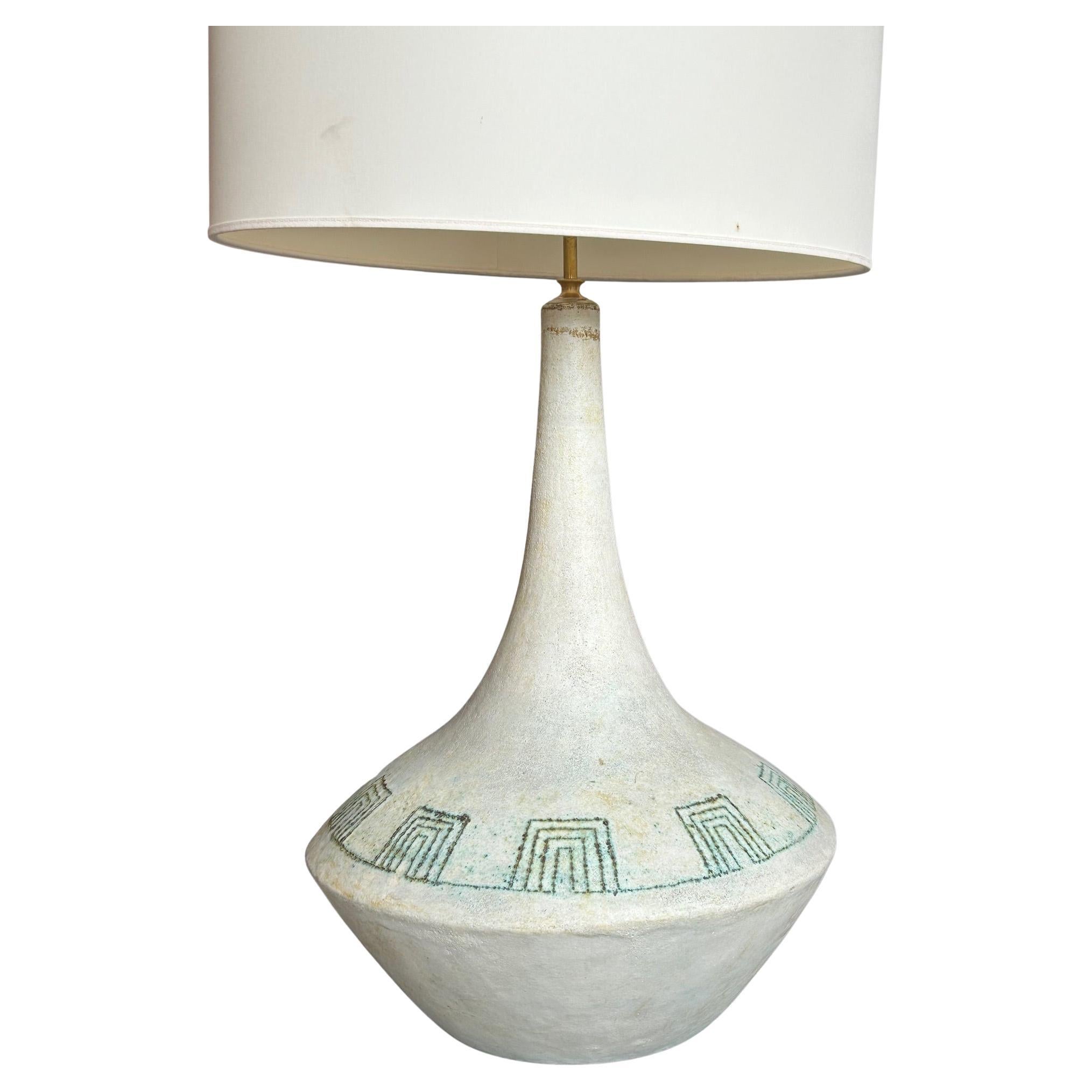 Lampada in ceramica di Les 2 Potiers, Francia, anni '60