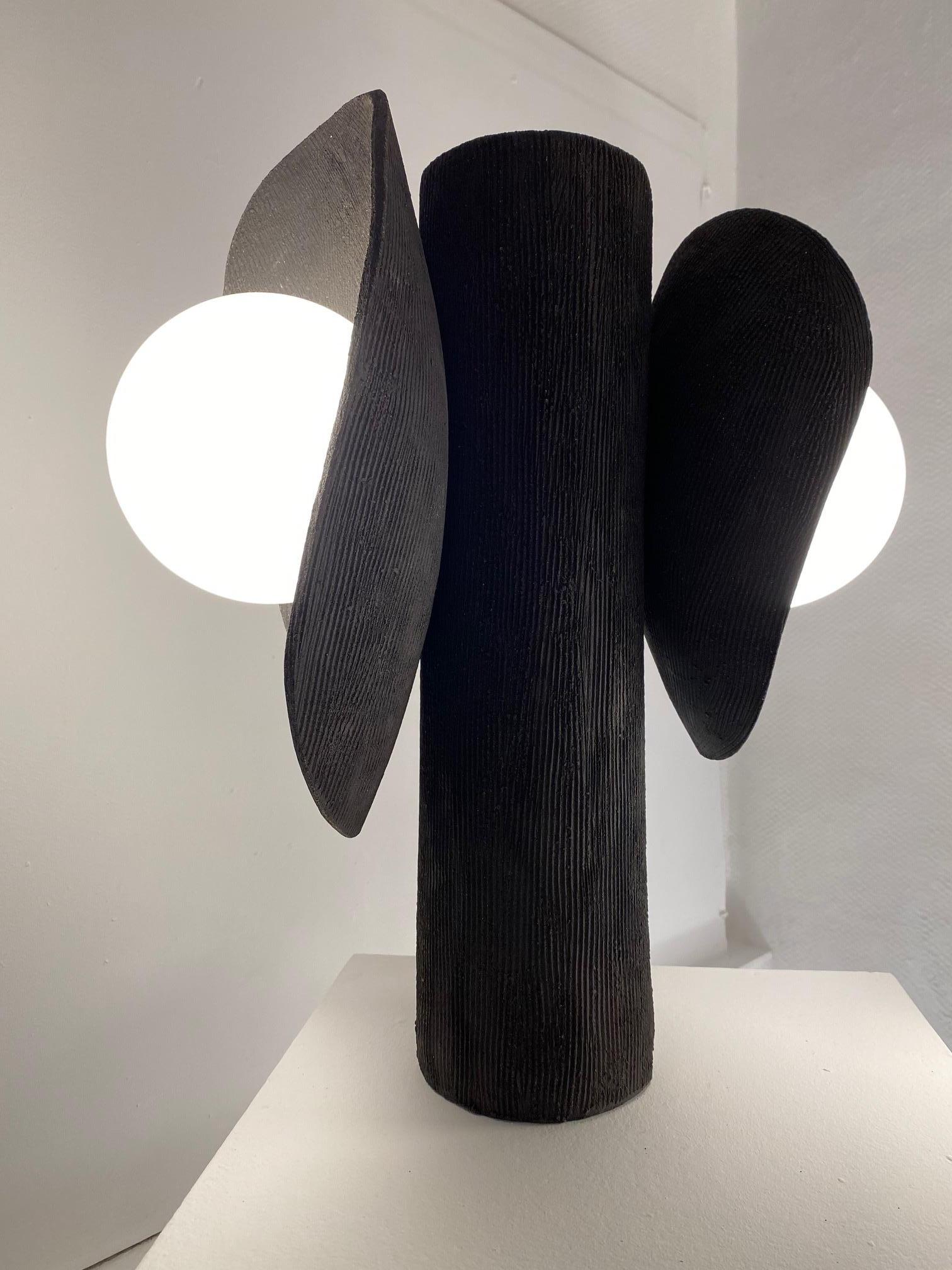 Ceramic lamp by Olivia Cognet
Materials: ceramic
Dimensions: H around 50-60 cm tall 

Each of Olivia’s handmade creations is a unique work of art, the snapshot of a precious moment captured in a world of fast ‘everything’.
Since moving to Los