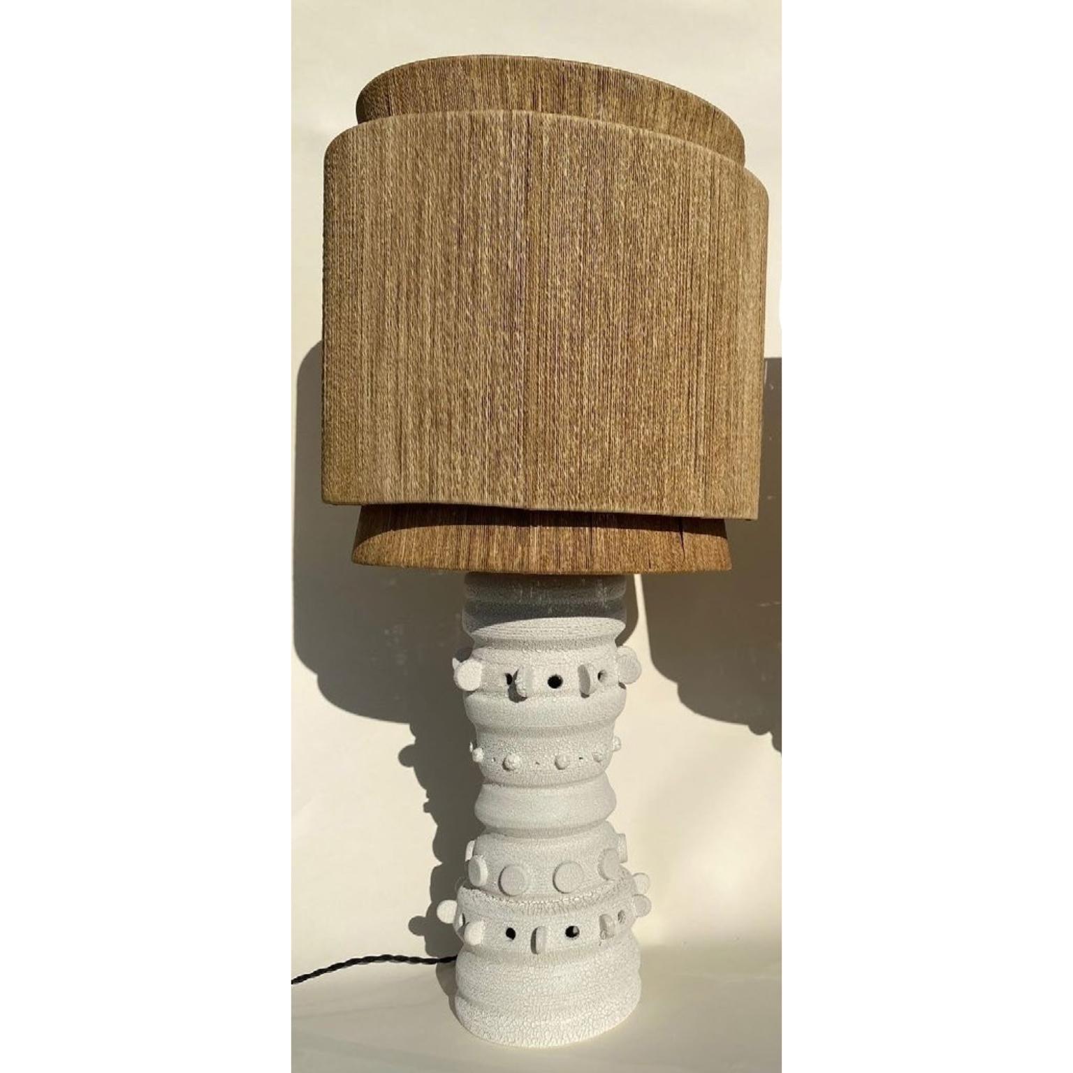 Ceramic lamp by Olivia Cognet
Materials: ceramic
Dimensions: H 45 cm 

Each of Olivia’s handmade creations is a unique work of art, the snapshot of a precious moment captured in a world of fast ‘everything’.
Since moving to Los Angeles in 2016,