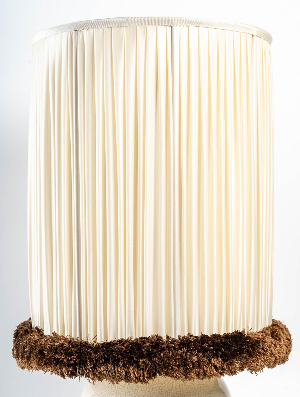Mid-20th Century Ceramic lamp by Ruhlmann & Besnard For Sale