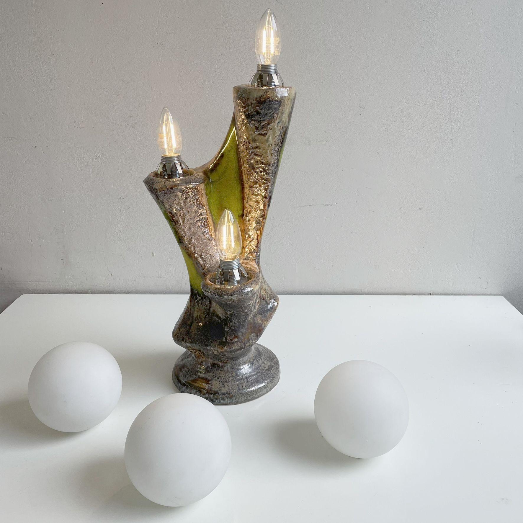 Lampe en céramique de Sische en vente 5