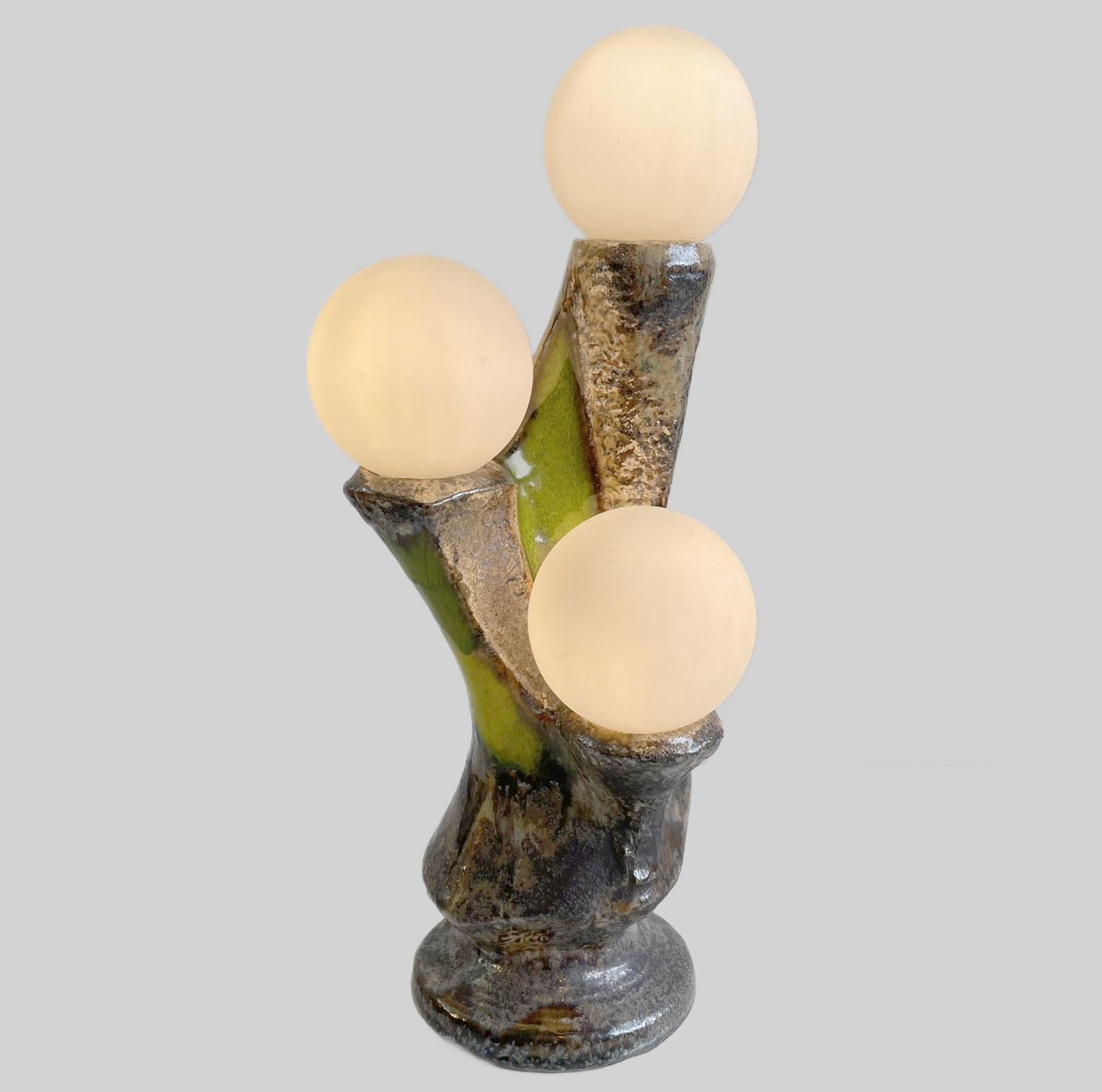 Allemand Lampe en céramique de Sische en vente