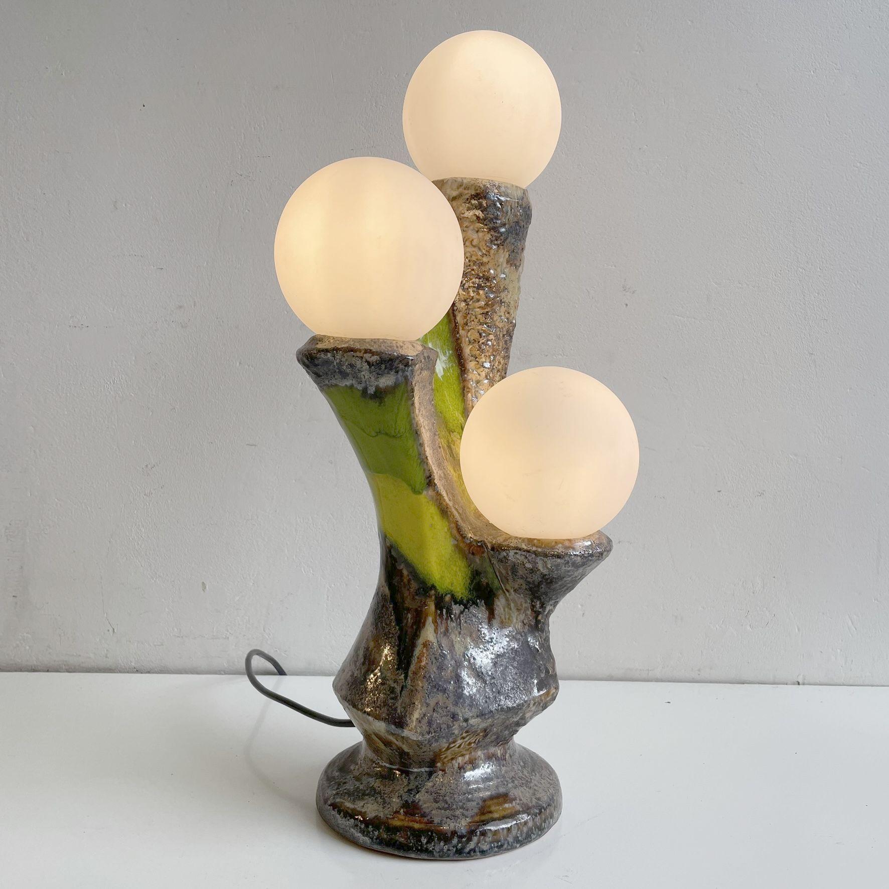 Fin du 20e siècle Lampe en céramique de Sische en vente