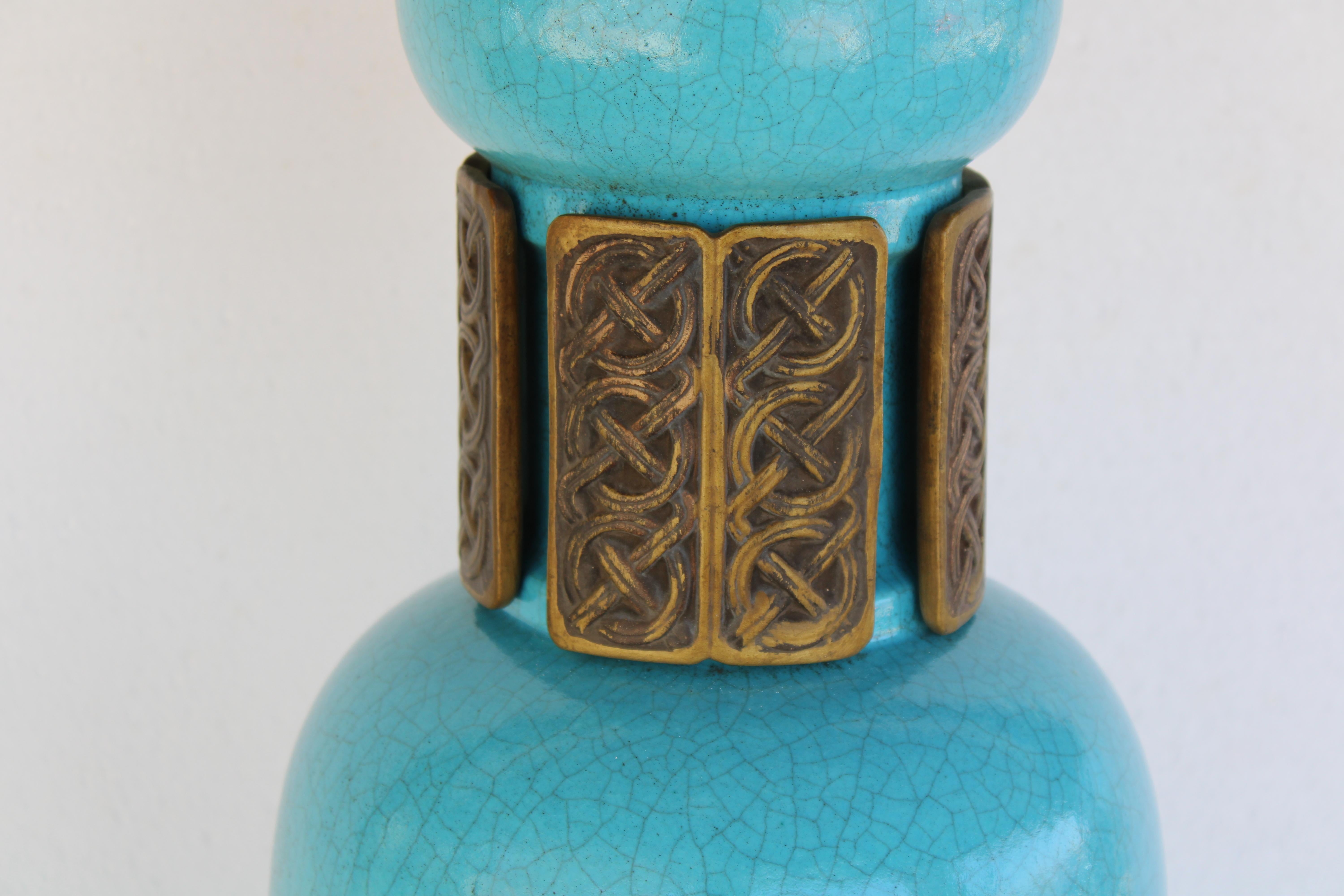 Lámpara de cerámica de Rembrandt Lamp Company en Bueno estado para la venta en Palm Springs, CA