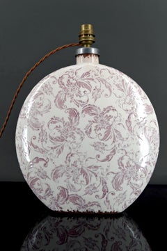 Ceramic Lamp, Crackled Enamel, Shabby Chic, 20th Century