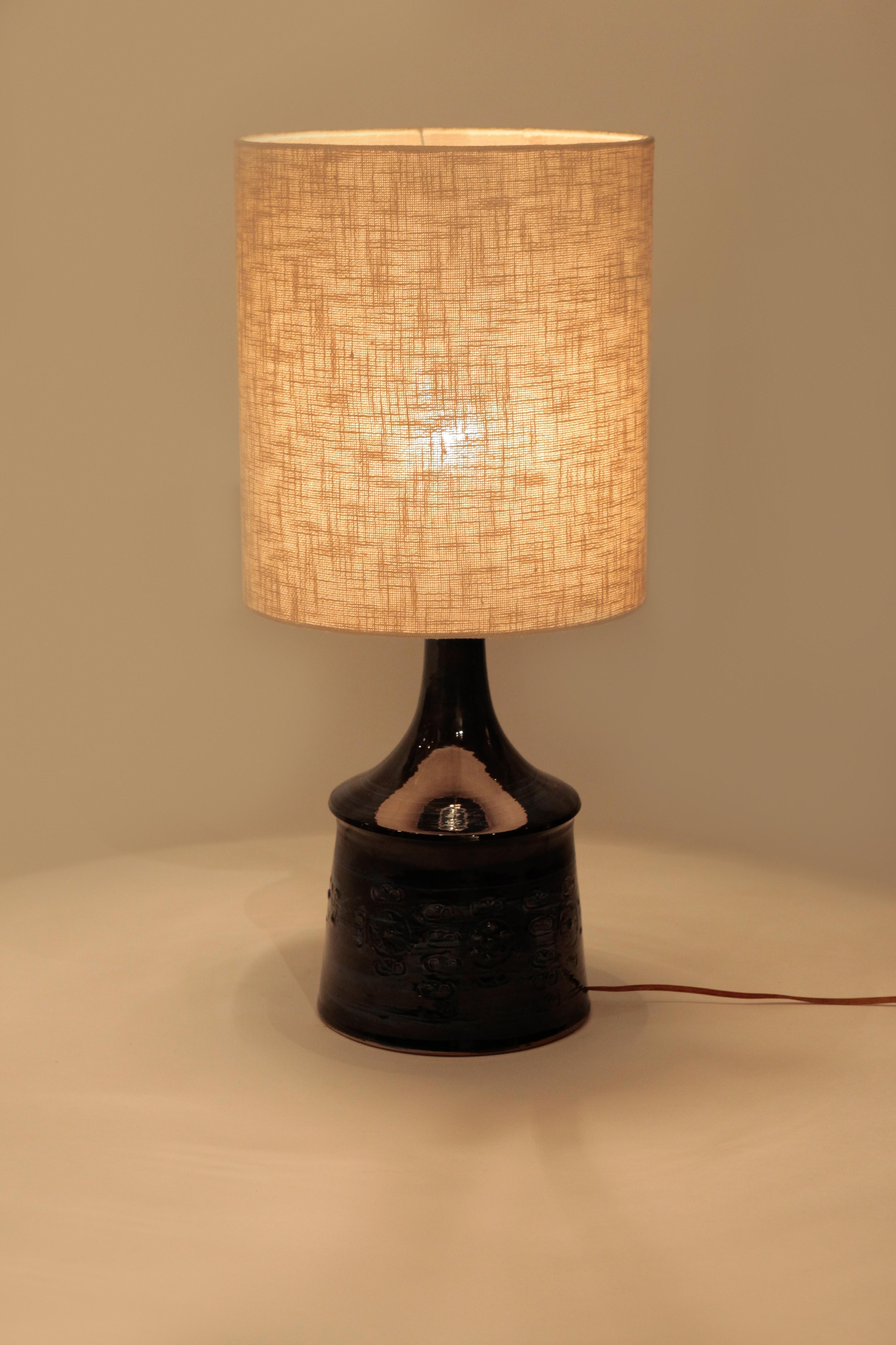 Late 20th Century Ceramic Lamp, Denmark, 1970s For Sale