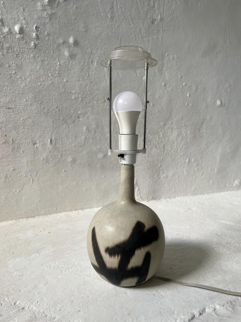Ceramic  table lamp  by Eigil Hinrichsen, Denmark 1960s For Sale 4