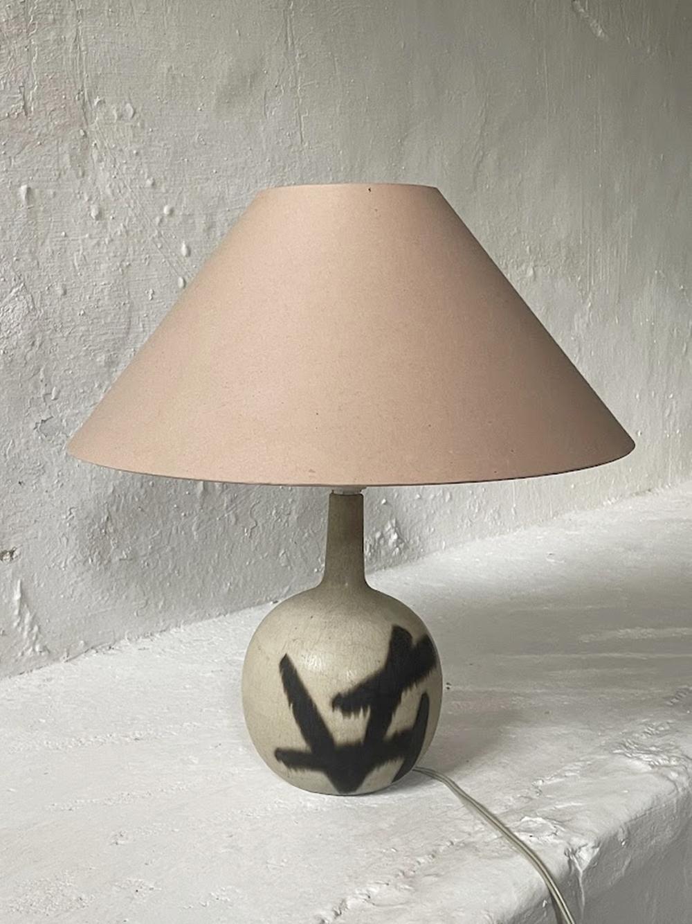 Ceramic  table lamp  by Eigil Hinrichsen, Denmark 1960s For Sale 2