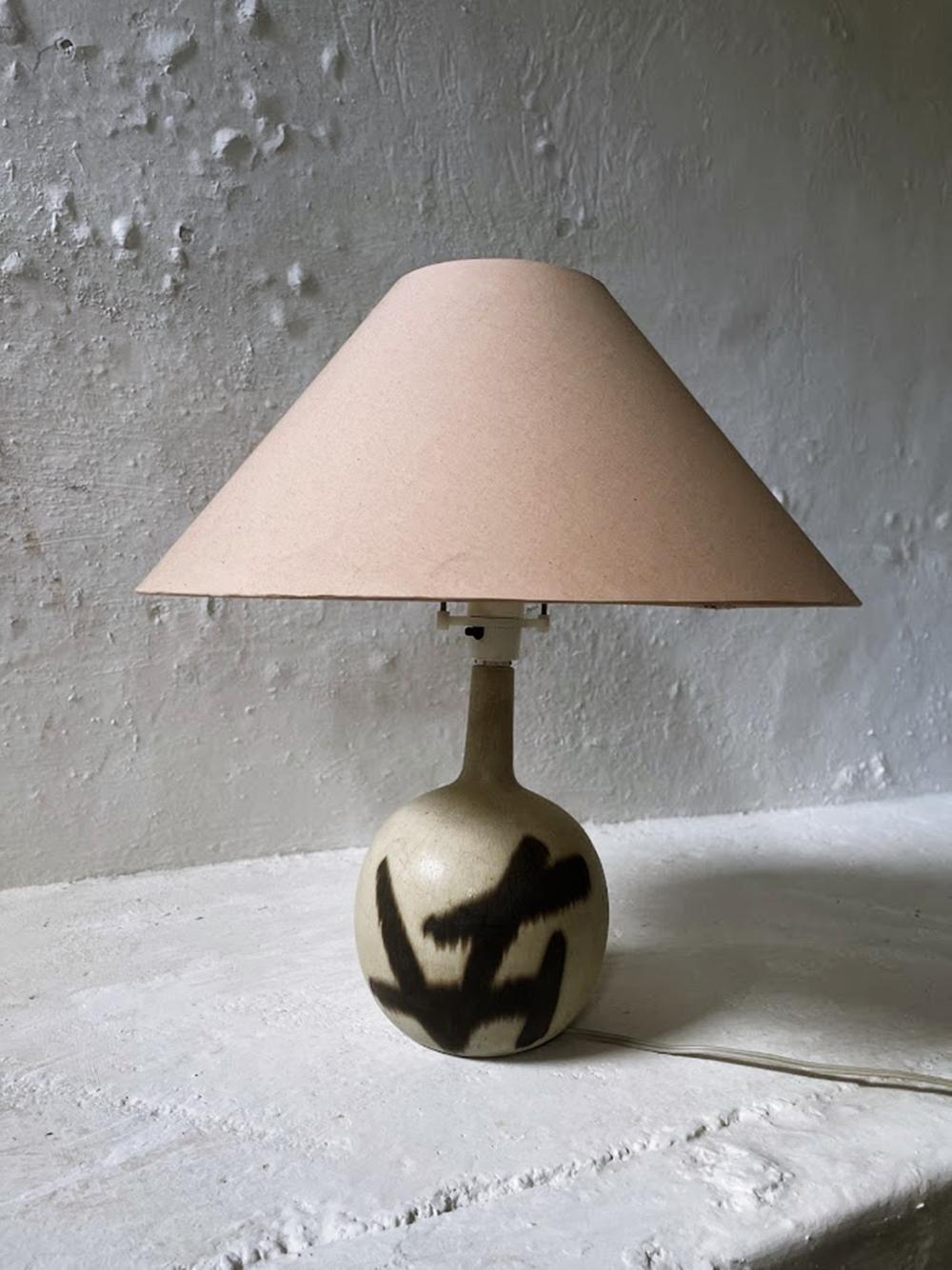 Ceramic  table lamp  by Eigil Hinrichsen, Denmark 1960s For Sale 3