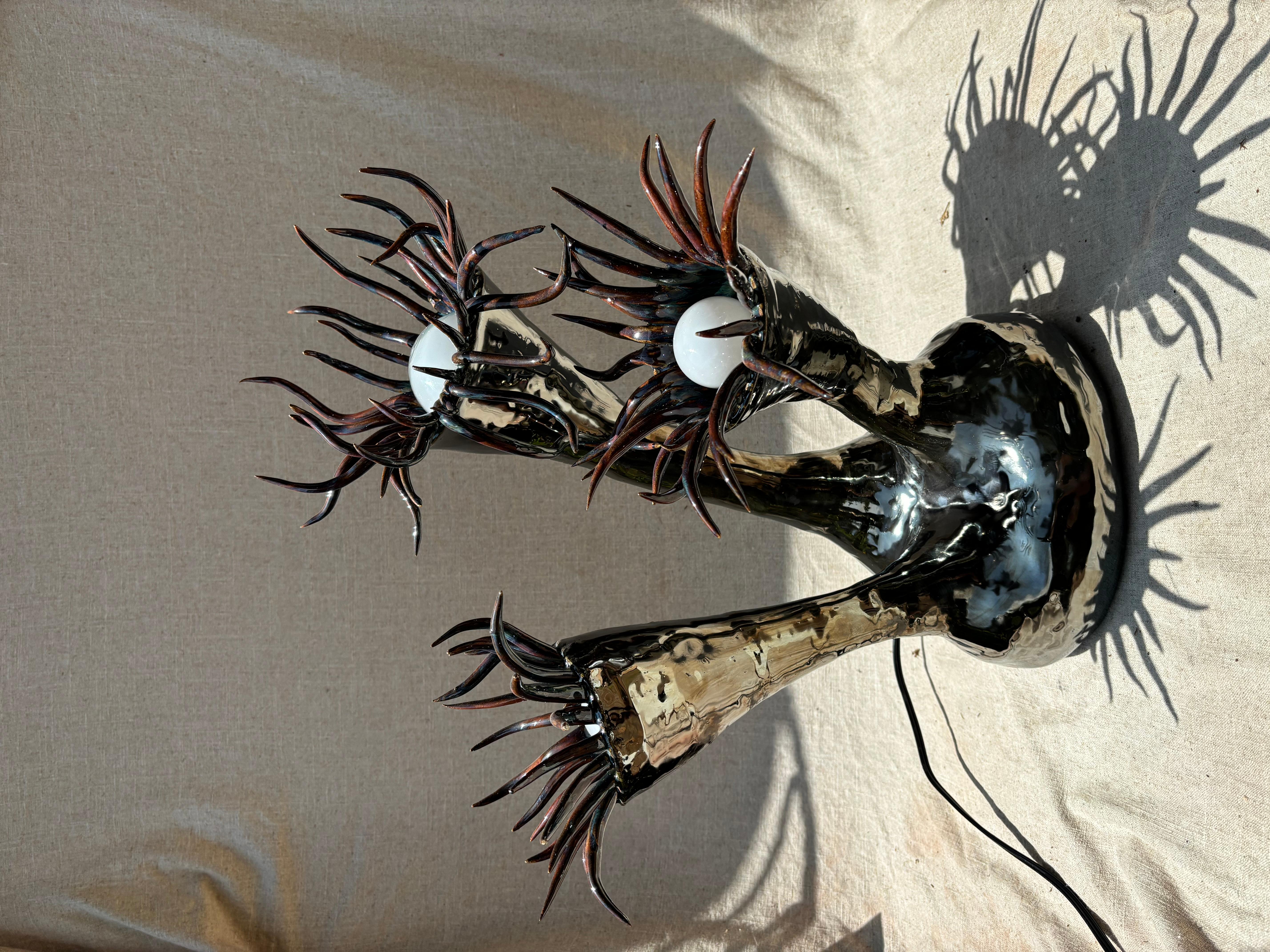 Ceramic lamp In New Condition For Sale In Topanga, CA