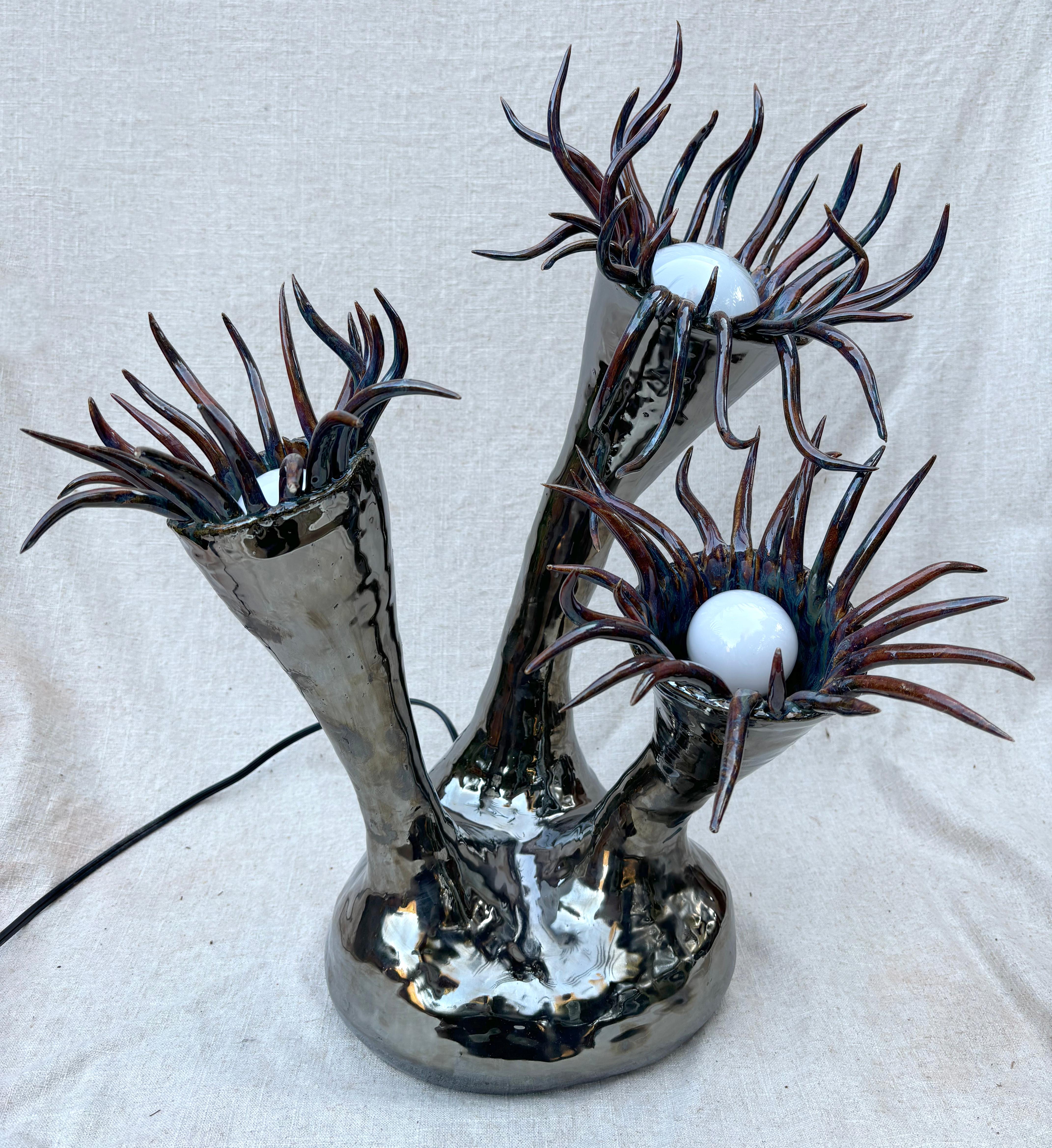 Contemporary Ceramic lamp For Sale