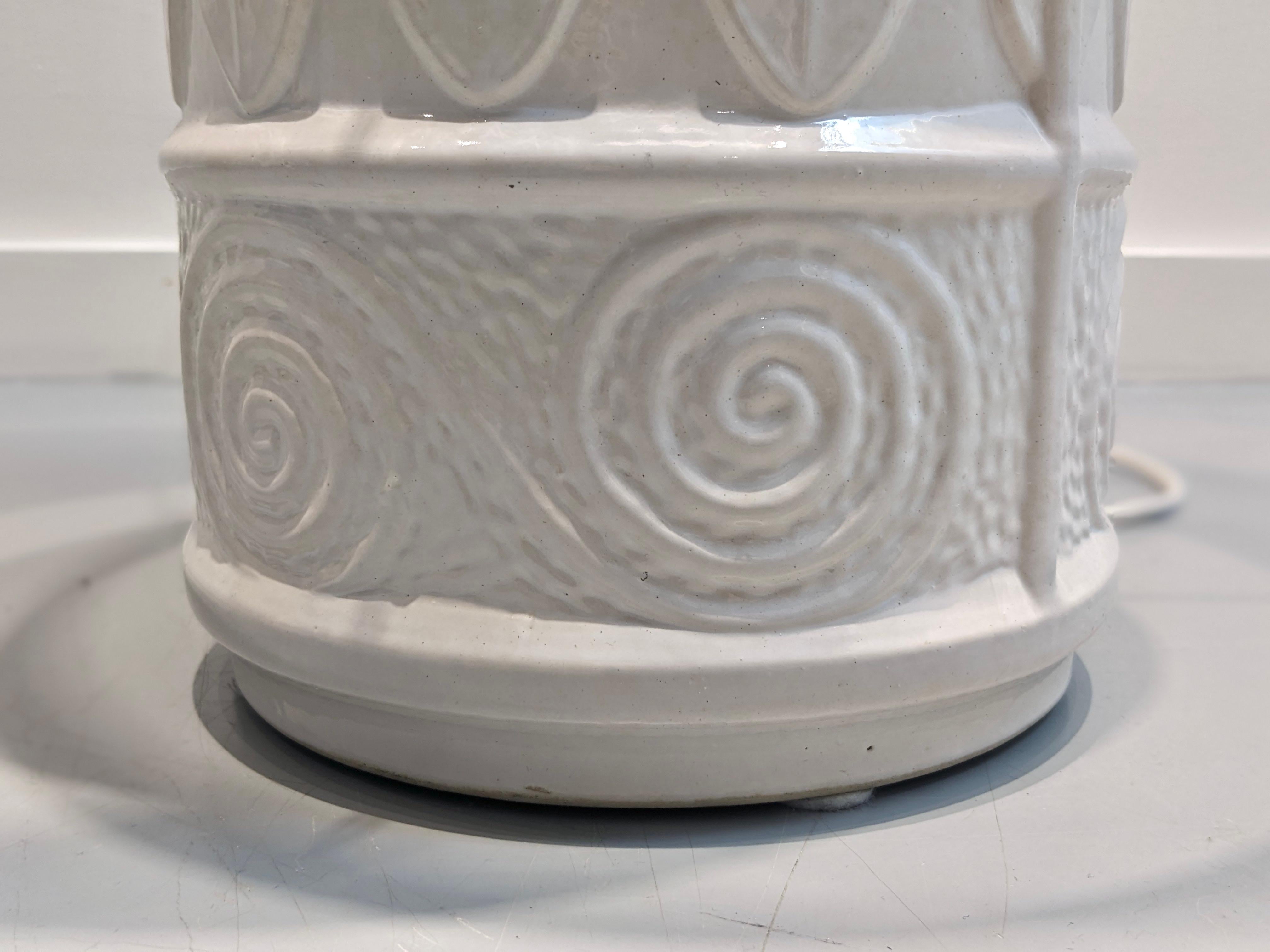 Late 20th Century Ceramic Lamp from Bay Ceramic W. Germany For Sale