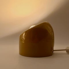 Ceramic Lamp in Mustard Yellow - Gabbianelli Marcello Cuneo Style, 1970s