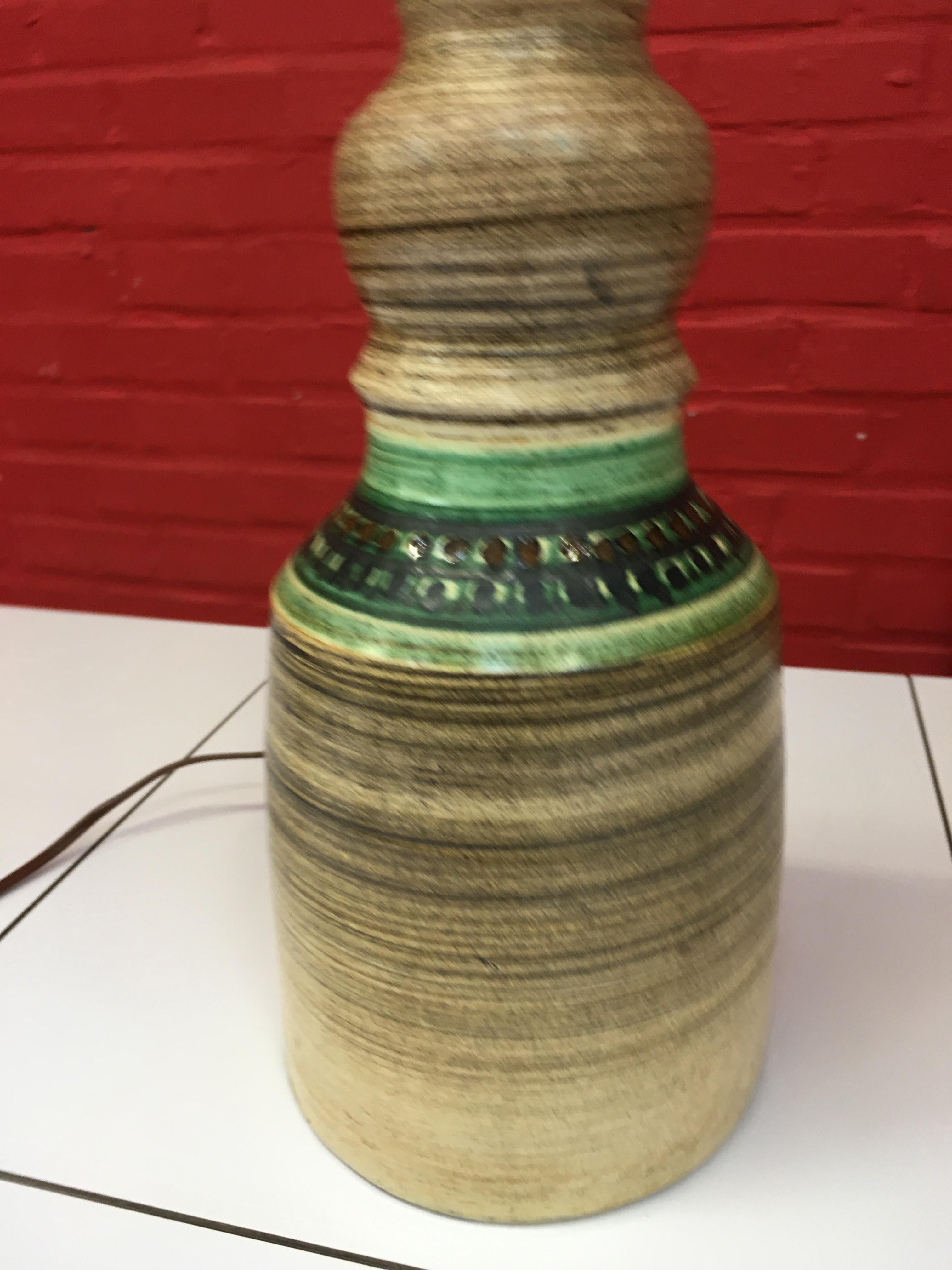 Mid-20th Century Ceramic Lamp in the Style of Georges Pelletier, or Accolay, circa 1950/1960 For Sale