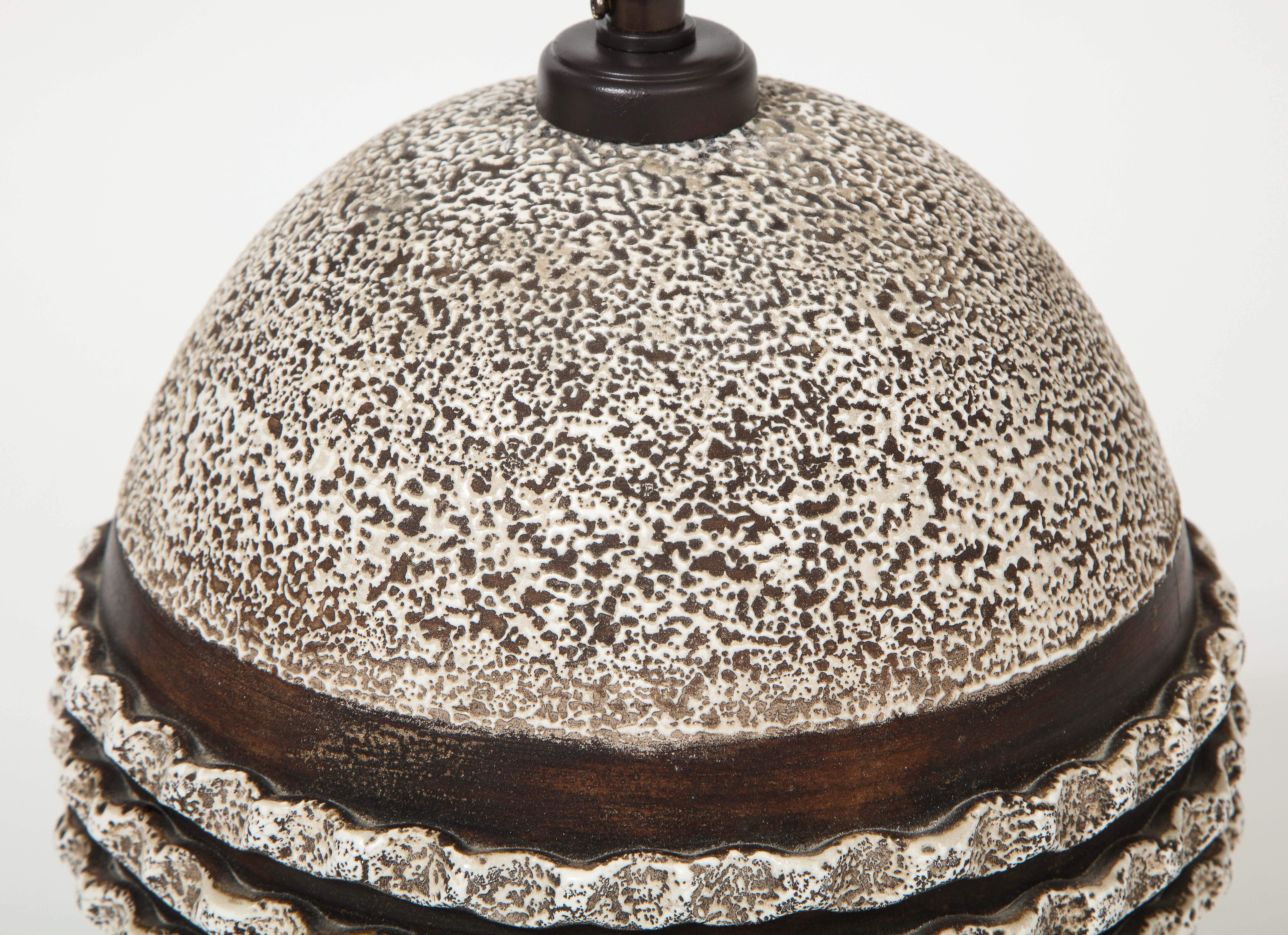 Ceramic Lamp in the Style of Jean Besnard, France, c. 1930-40 2
