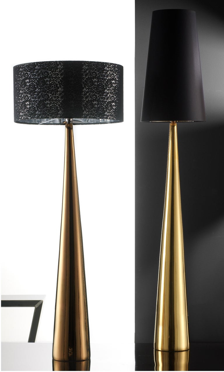 Ceramic Lamp "NOOR" Handcrafted in Bronze by Gabriella B., Made in Italy  For Sale at 1stDibs