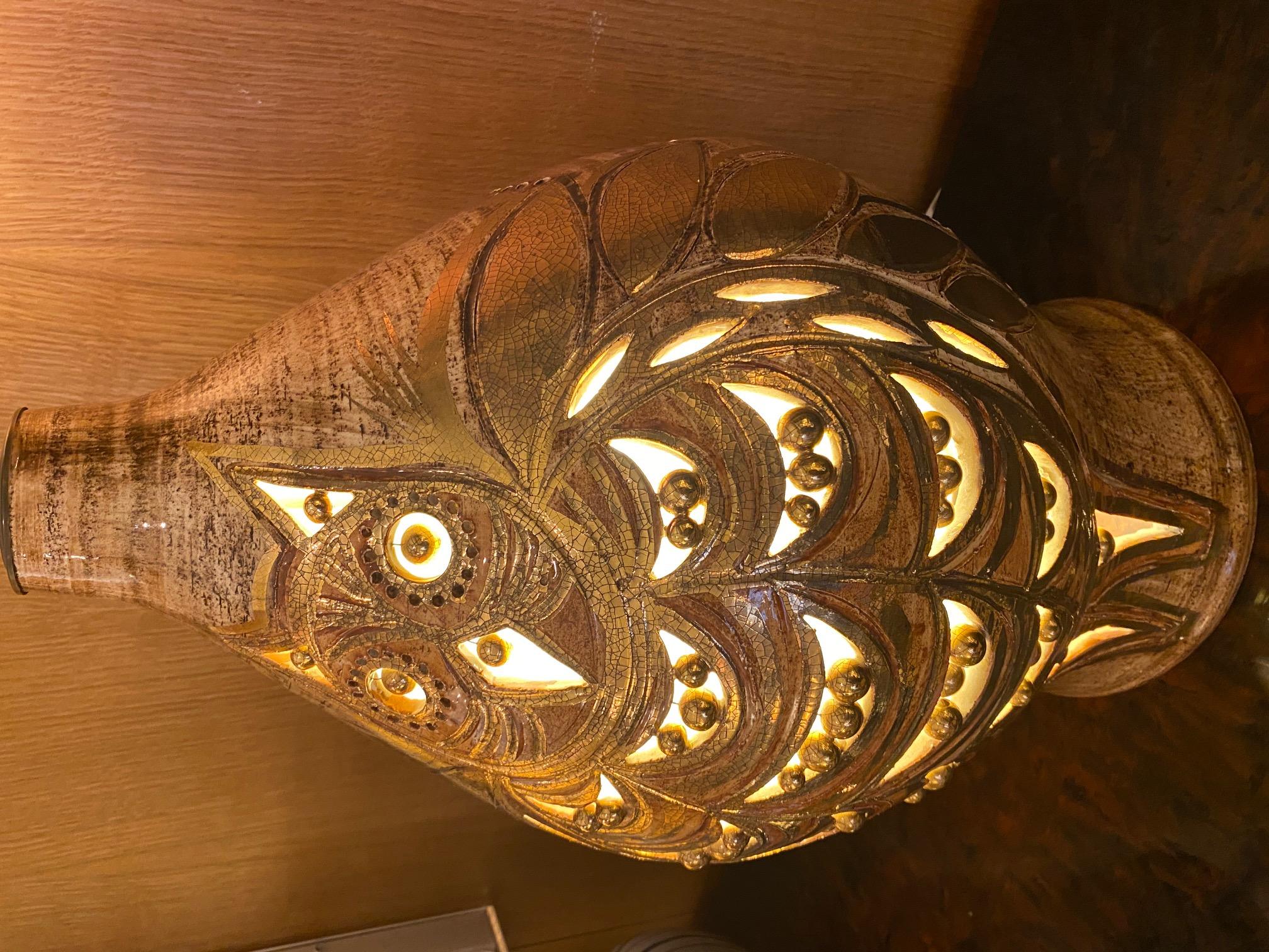 French Ceramic Lamp 