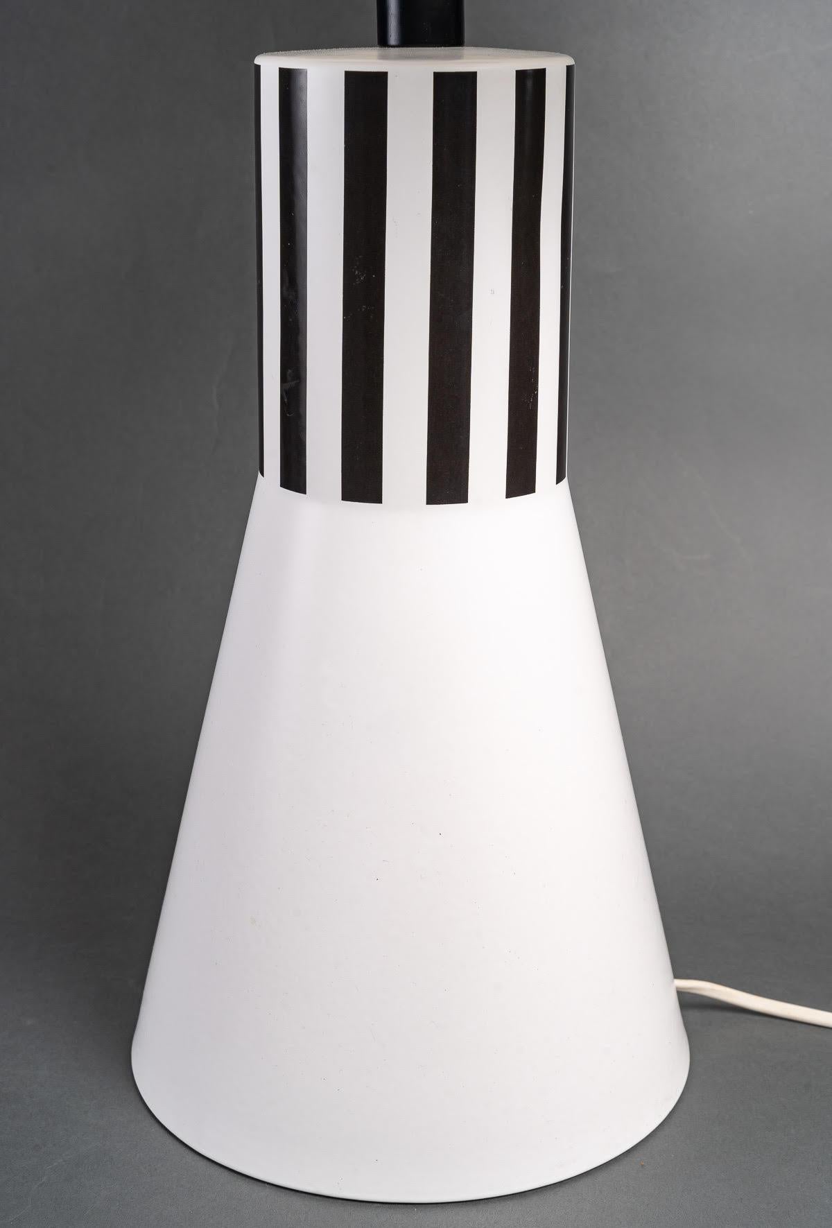 Mid-Century Modern Ceramic Lamp Signed 