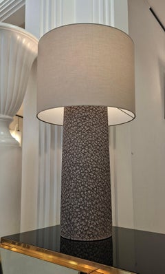 Ceramic lamp with an "elephant skin" effect, by Gilles Caffier, limited edition