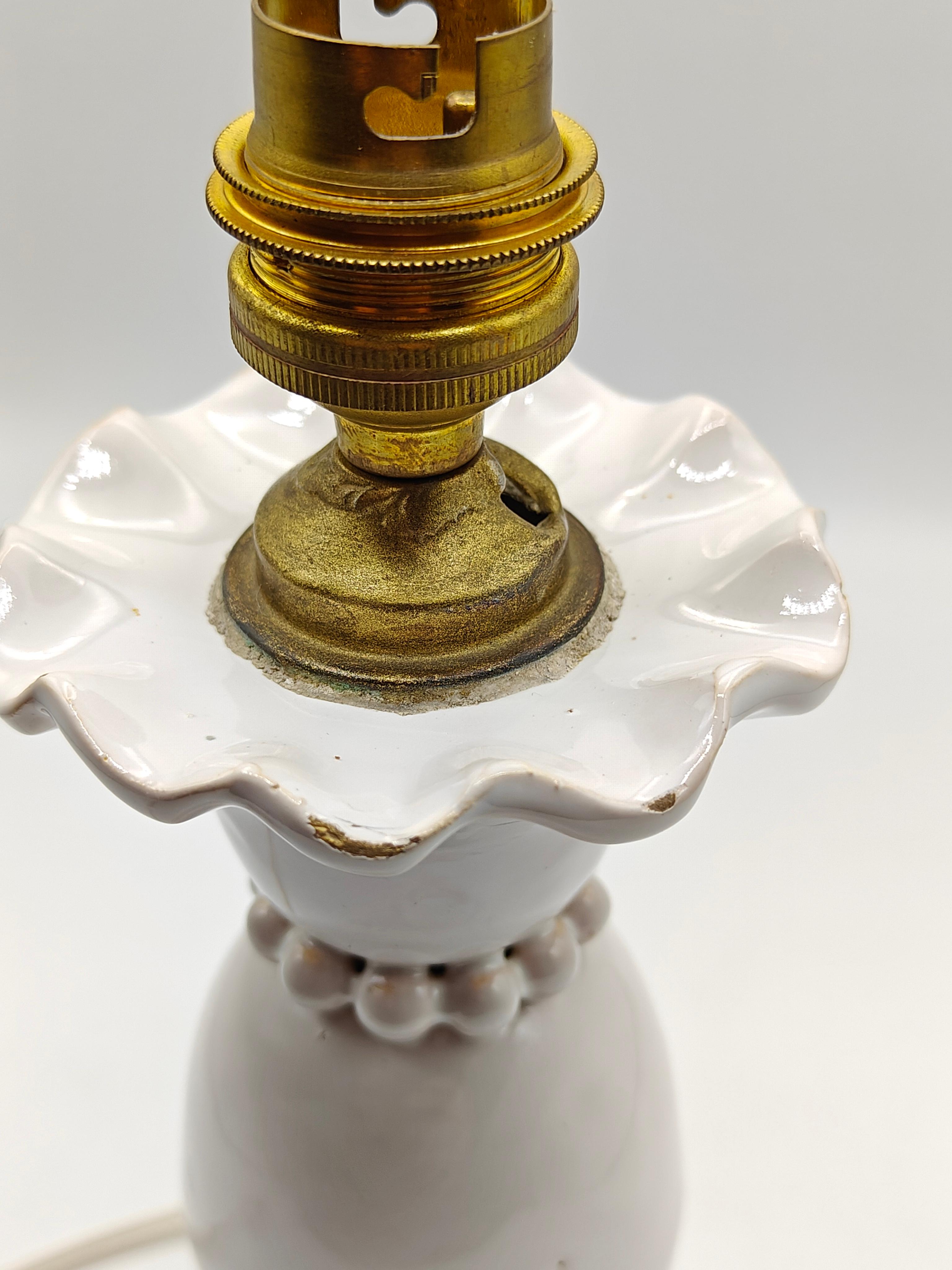 Art Deco Ceramic lampbase by Emile Tessier at Malicorne For Sale
