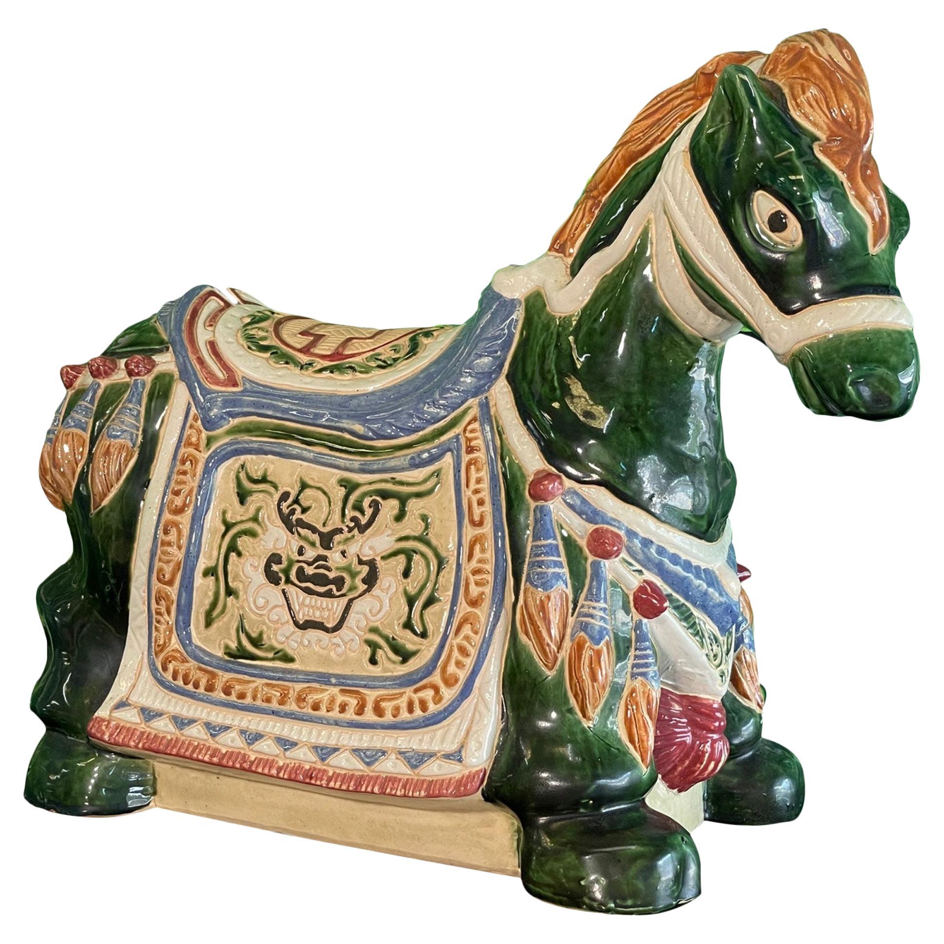 Ceramic Large Horse Statue Figurine