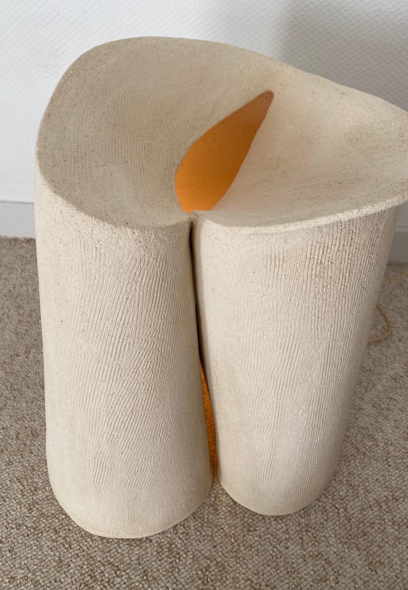 Post-Modern Ceramic Large Lamp by Olivia Cognet