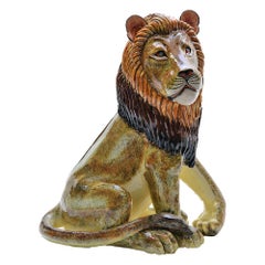 Ceramic large Lion Sculpture, hand made in South Africa