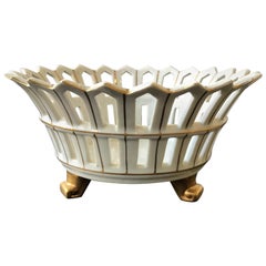 Vintage Ceramic Lattice Bowl