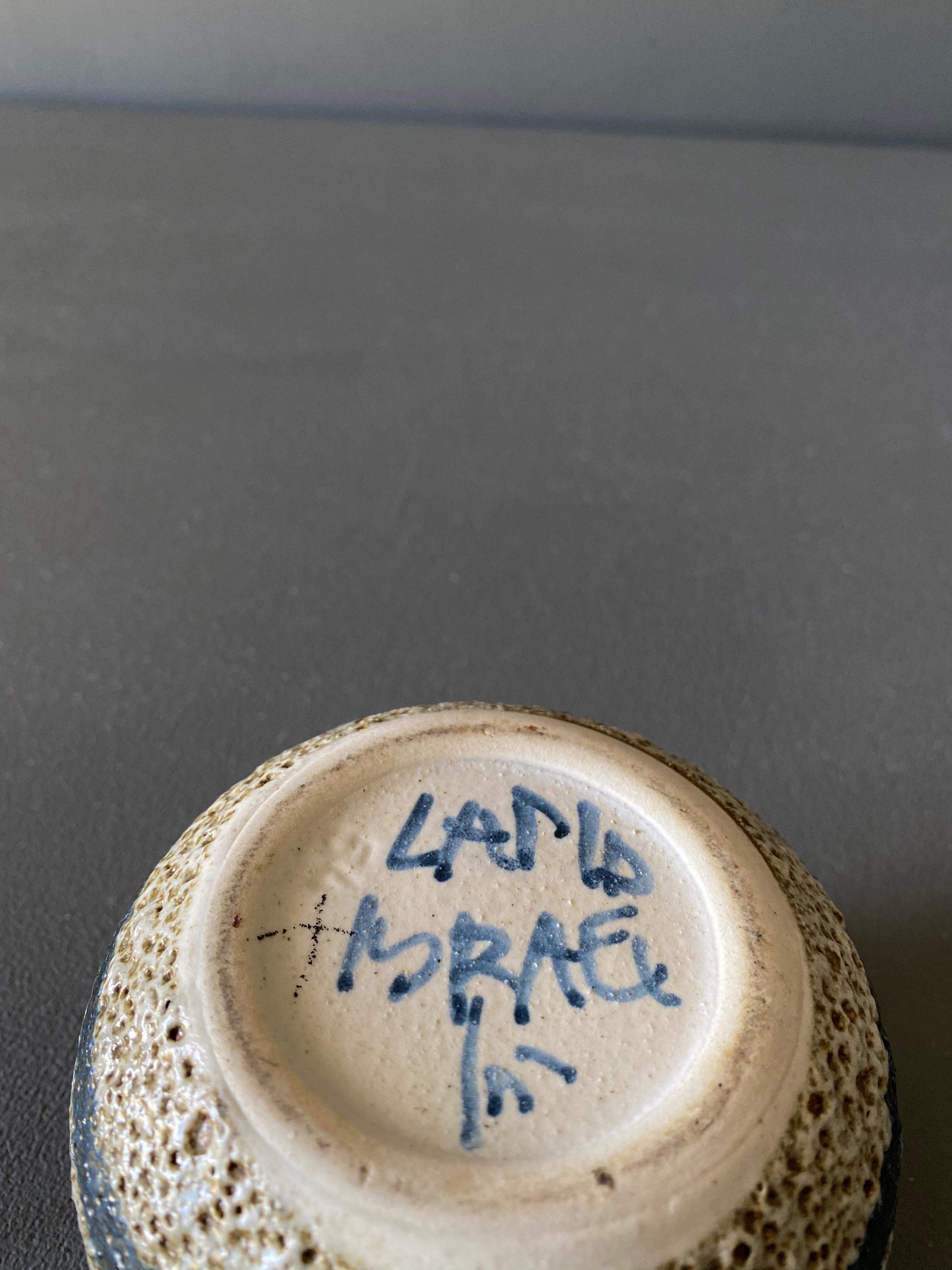 Mid-20th Century Ceramic Lava Glaze Planter by Lapid Israel For Sale