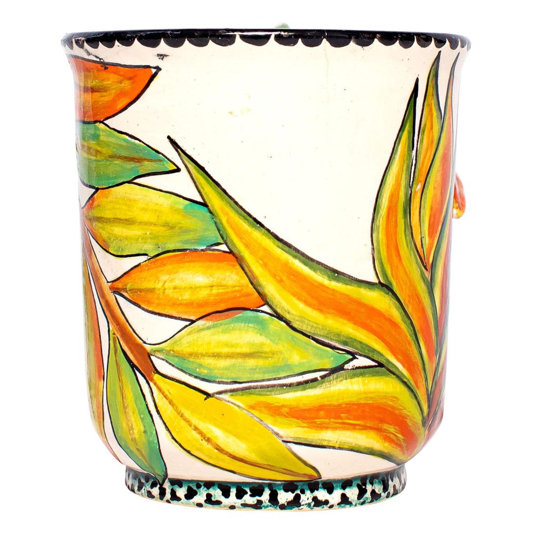 South African Ceramic  Leaves Mug  , hand made in South Africa For Sale