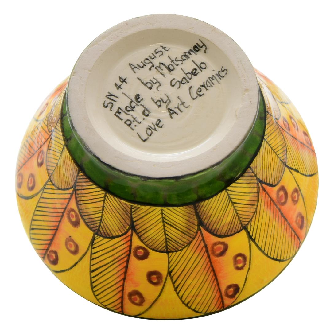 Modern Ceramic  Leopard Jewelry  Box  , hand made in South Africa For Sale