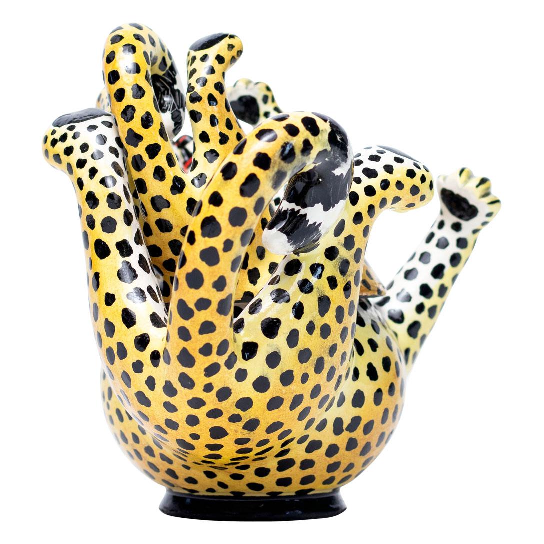 Ceramic Leopard Jewelry Box  , hand made in South Africa 1