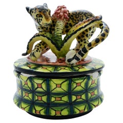 Ceramica  Gioielli leopardati  Scatola  , realizzato a mano in Sudafrica