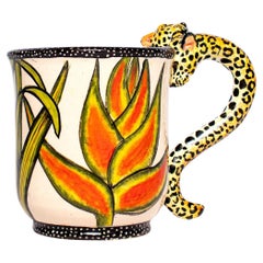 Ceramic  Leopard Mug  , hand made in South Africa