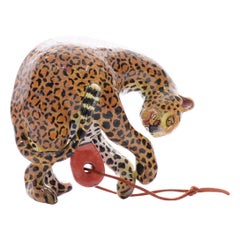 Ceramic Leopard  Ornament  , hand made in South Africa
