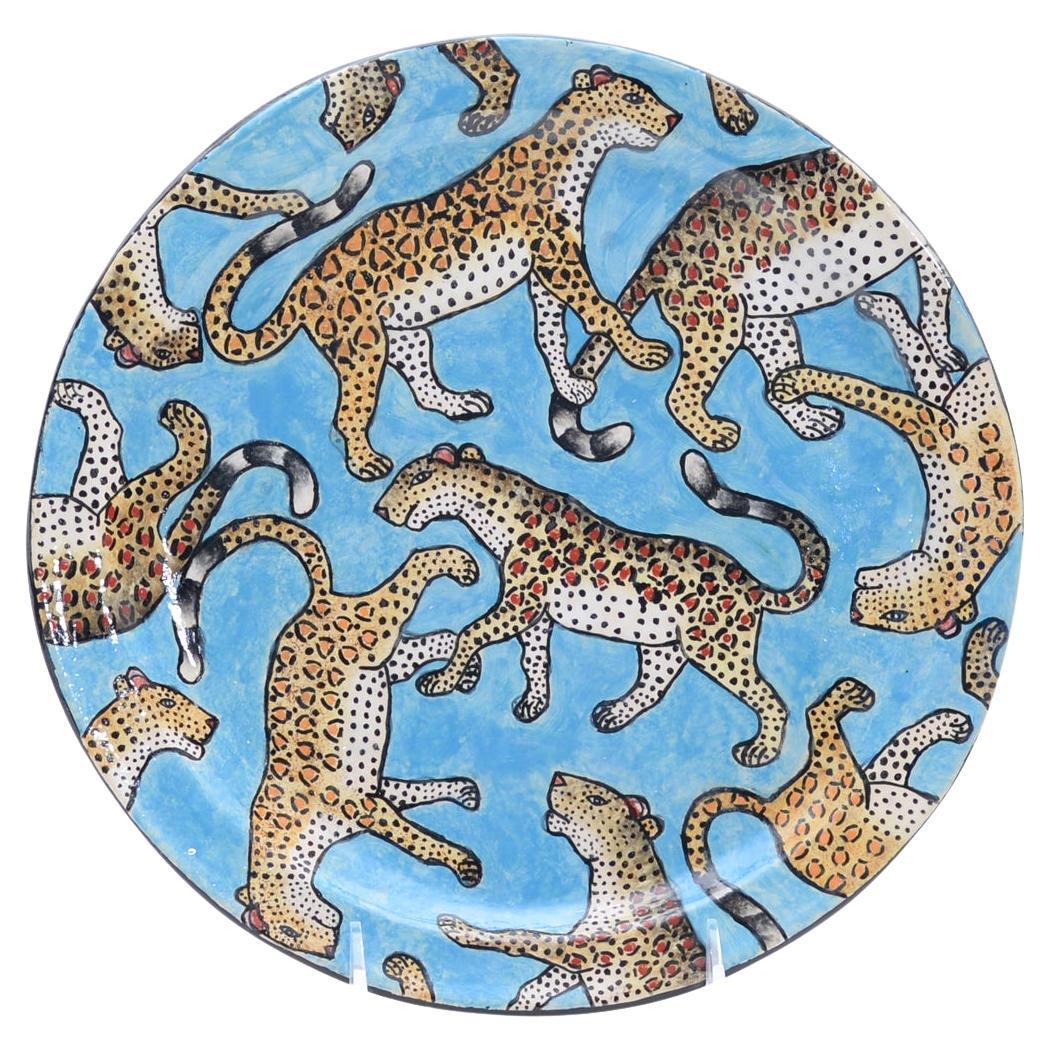 Ceramic Leopard Vase , hand made in South Africa For Sale at 1stDibs