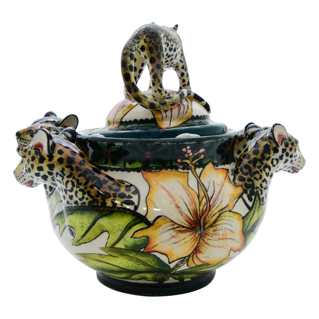 leopard ceramique