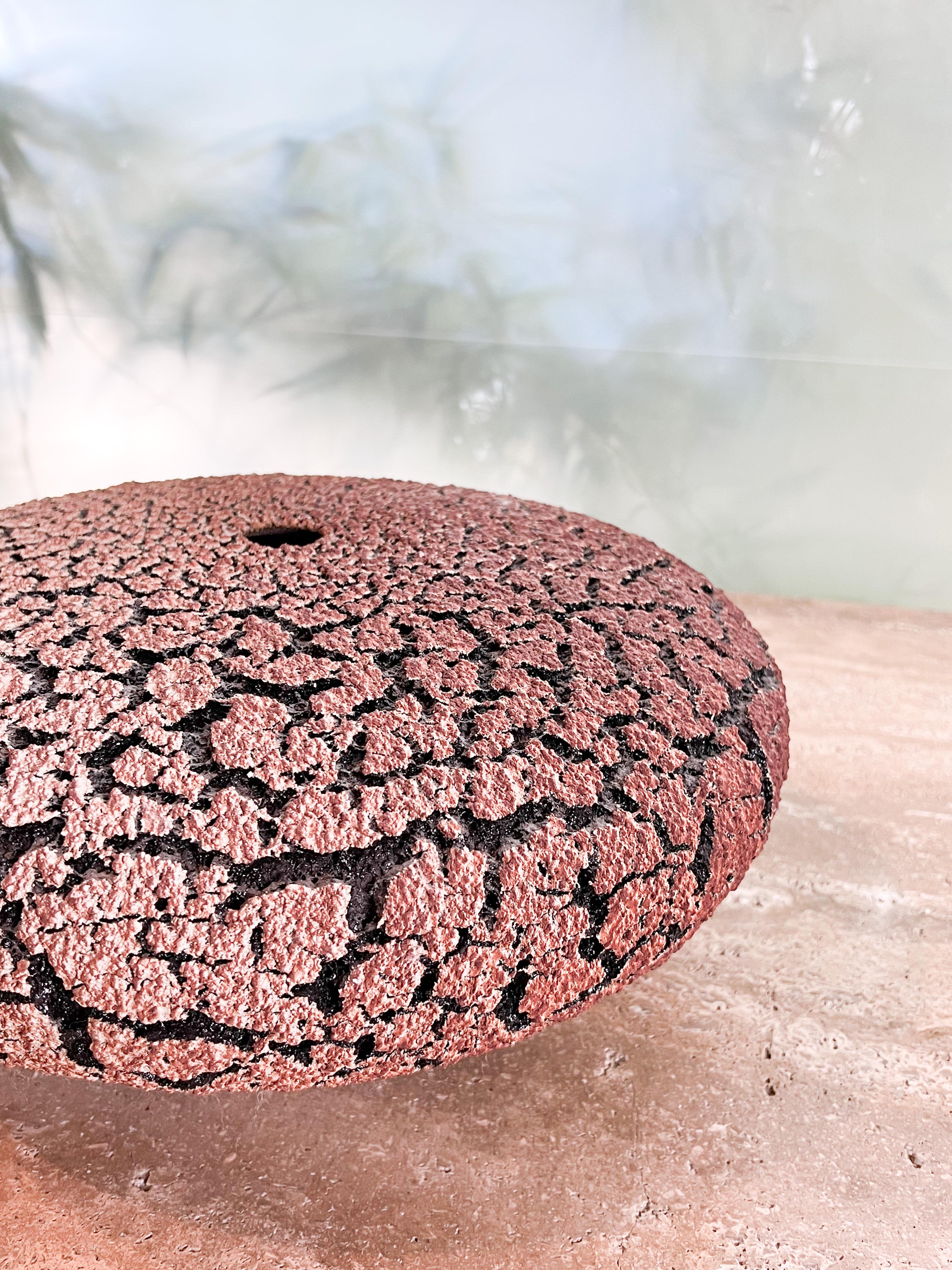 Earthenware Ceramic Lichen Vase by Randy O'Brien