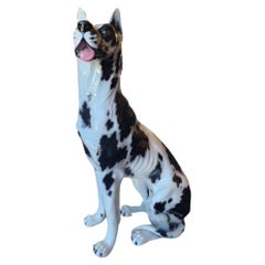 Ceramic Life-Size Harlequin Great Dane