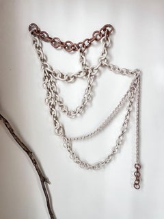 Ceramic Link Chain Wall Sculpture