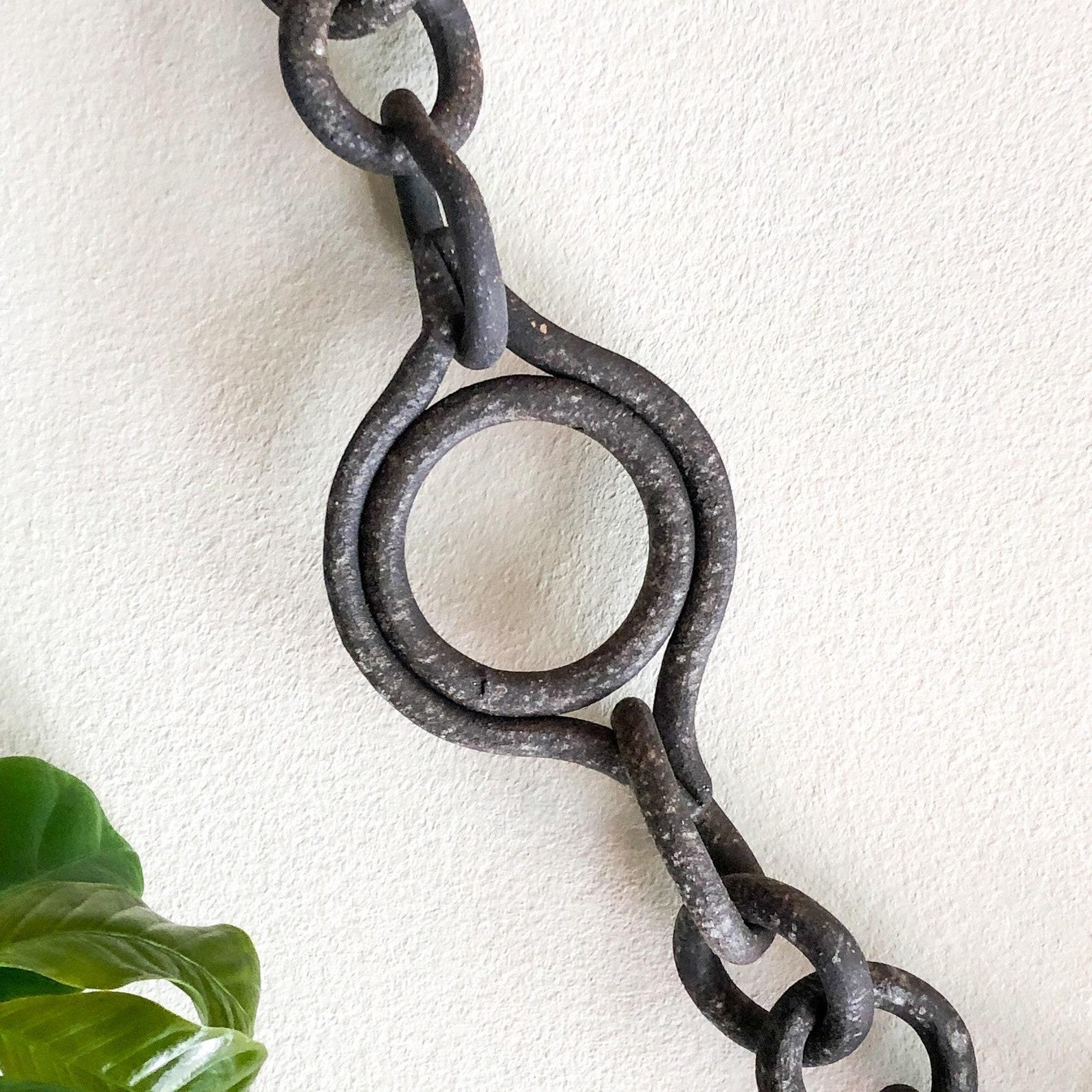 American Ceramic Link Chain Wall Sculpture For Sale