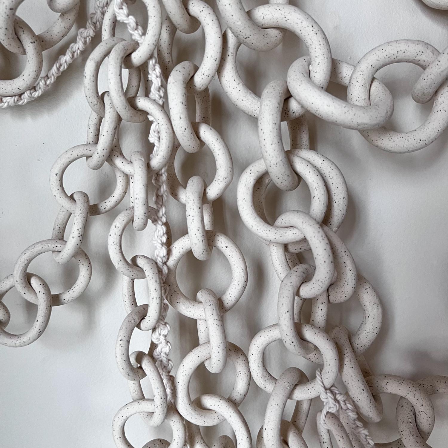 Ceramic Link Chain Wall Sculpture For Sale 1