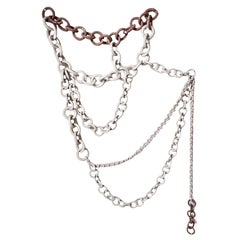 Ceramic Link Chain Wall Sculpture
