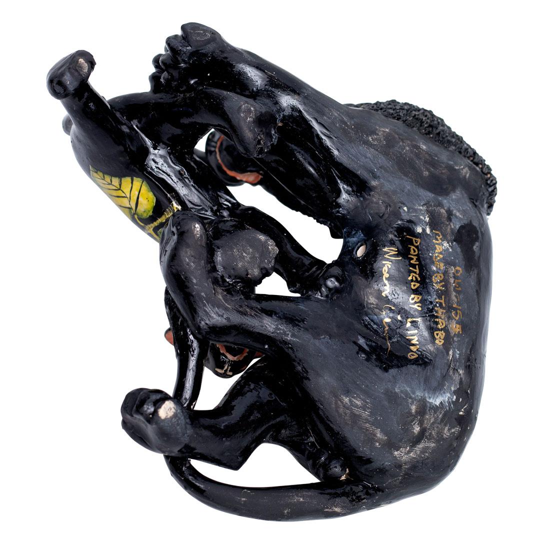 South African Ceramic  Lion And Cub  Sculpture , hand made in South Africa For Sale