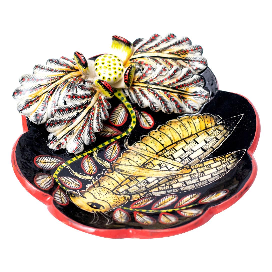 Ceramic Locust Coin Dish , hand made in South Africa 1