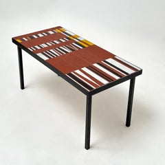 Ceramic Low Table by Roger Capron, France 1963