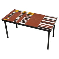 Ceramic Low Table by Roger Capron, France 1963