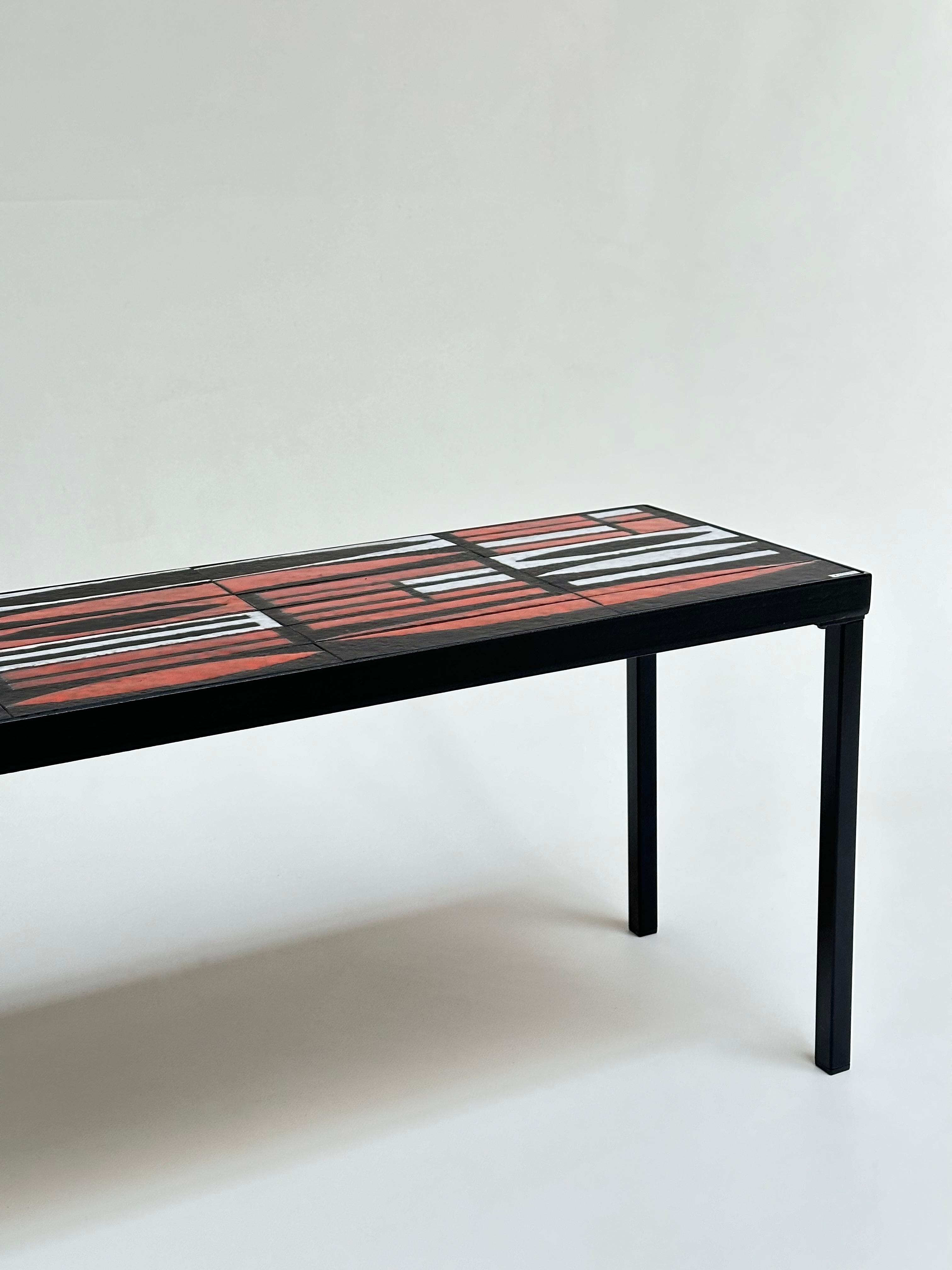 Ceramic Low Table, Roger Capron, Vallauris c. 1960 For Sale 3