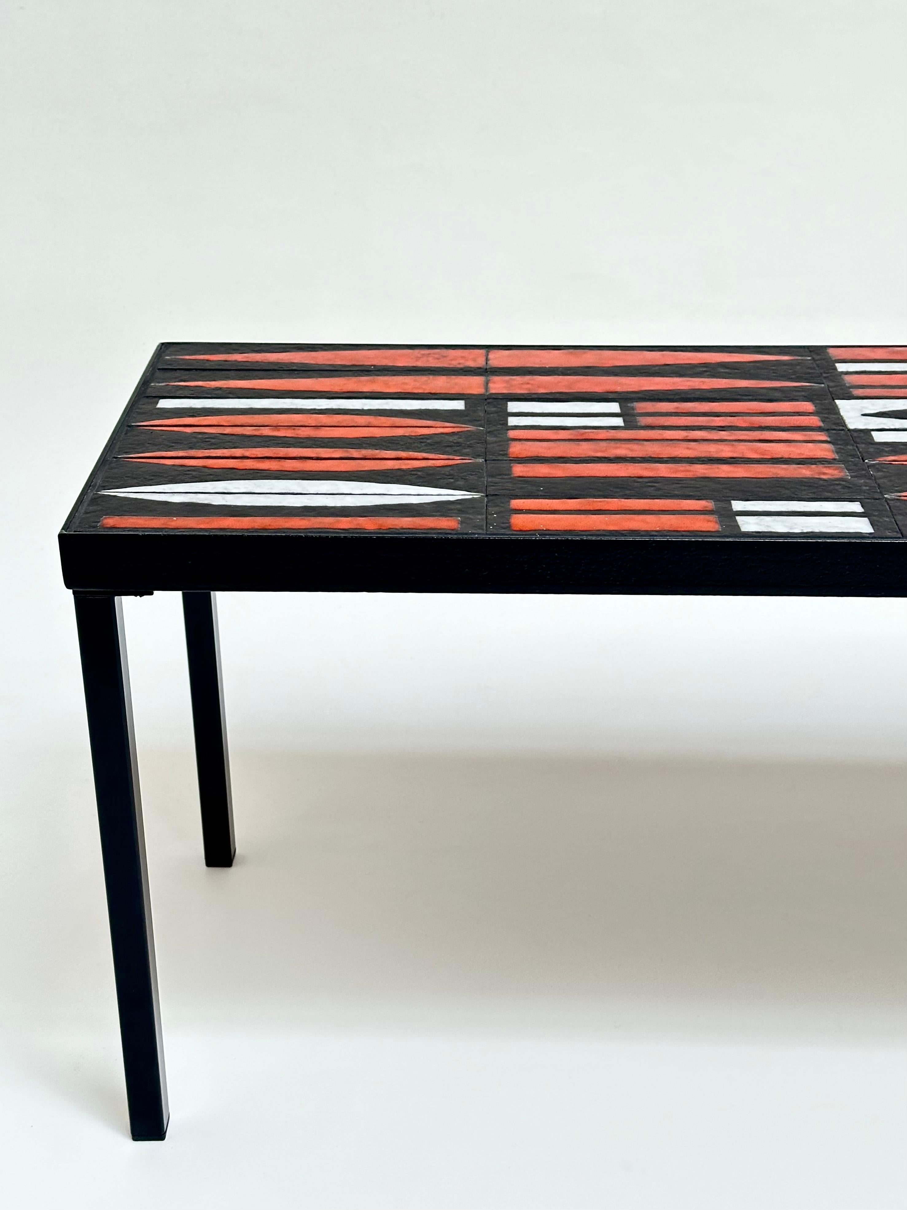 Ceramic Low Table, Roger Capron, Vallauris c. 1960 For Sale 5